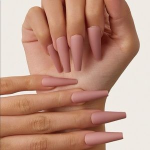 Long Coffin Fake Nail